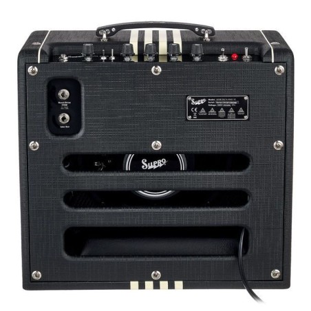 Supro Delta King 10 Black and Cream