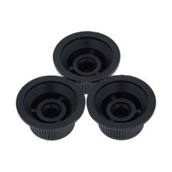 Fender Stratocaster Knobs, Black (Volume, Tone, Tone) (3)