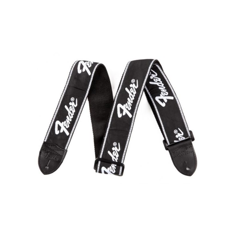 Fender Running Logo Strap Black