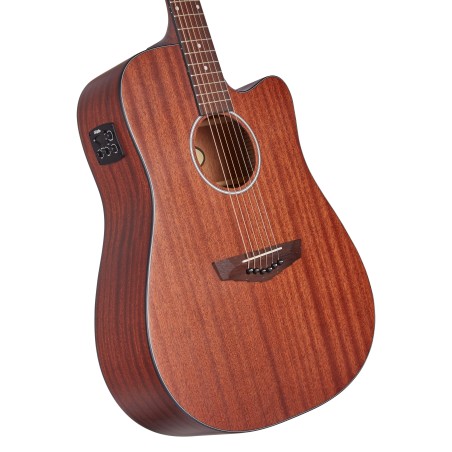 D'Angelico Premier Bowery LS Natural Mahogany Satin