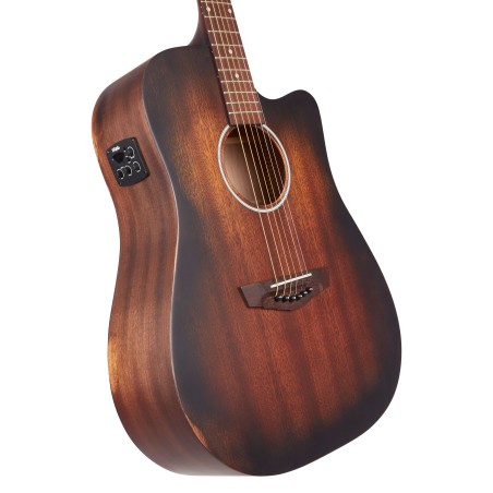 D'Angelico Premier Bowery LS Aged Mahogany