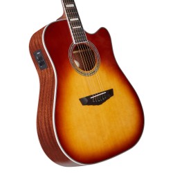 D'Angelico Premier Bowery Iced Tea Burst