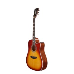 D'Angelico Premier Bowery Iced Tea Burst