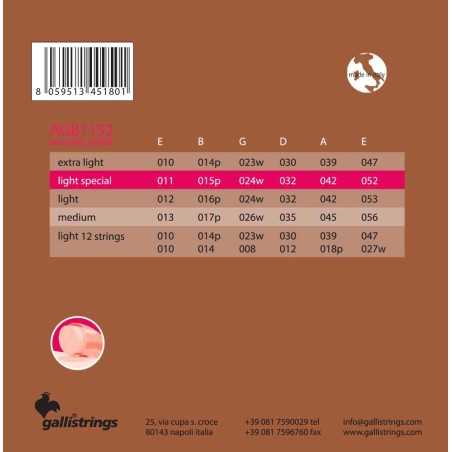 Galli Strings AGB1152 Light S.