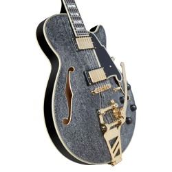 D'Angelico Excel SS Black Shield Tremolo