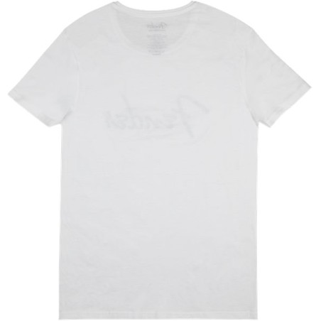 Fender Spaghetti Logo Men's Tee, White, XL