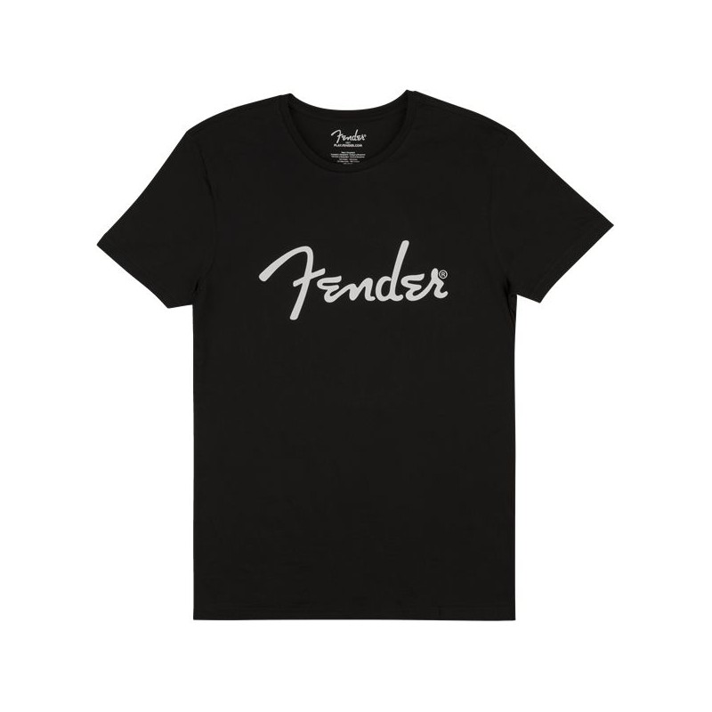 Fender Spaghetti Logo Men's Tee, Black, Medium
