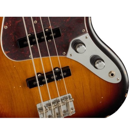 Fender 60th Anniversary Road Worn Jazz Bass Pau Ferro 3-Color Sunburst