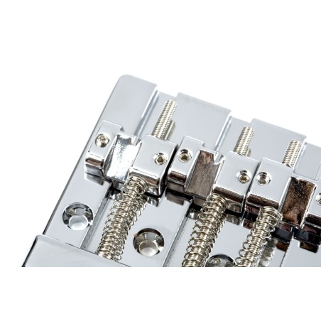 Fender HiMass 4-String Bass Bridge Assembly Brass Saddles Chrome