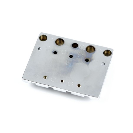 Fender HiMass 4-String Bass Bridge Assembly Brass Saddles Chrome
