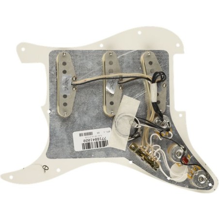 Fender Pre-Wired Strat Pickguard Custom Shop Custom '69 SSS Parchment