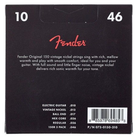 Fender 150R 10-46 3-pack