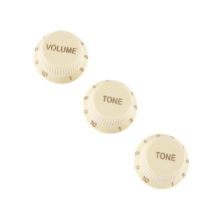 Fender Stratocaster Knobs Aged White