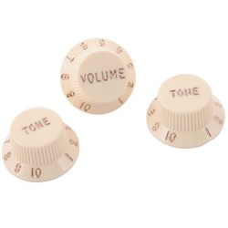 Fender Stratocaster Knobs Aged White