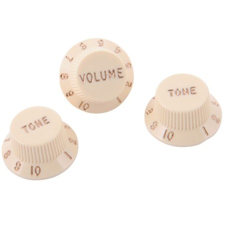 Fender Stratocaster Knobs Aged White