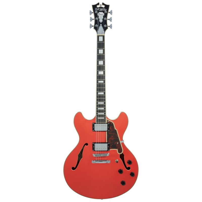 D'Angelico Premier DC Fiesta Red Stopbar