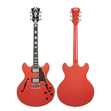 D'Angelico Premier DC Fiesta Red Stopbar