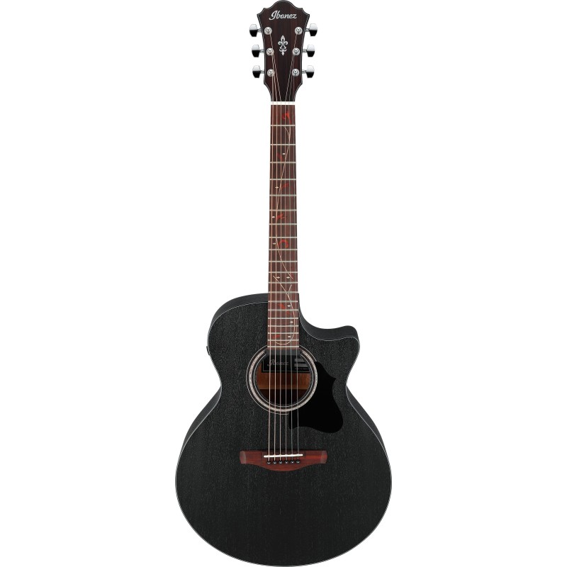 Ibanez AE295 Weathered Black Open Pore