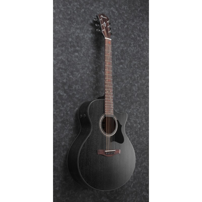 Ibanez AE295 Weathered Black Open Pore