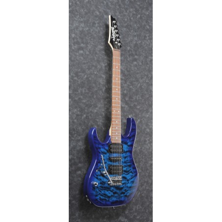 Ibanez GRX70QAL Transparent Blue Burst Left Handed