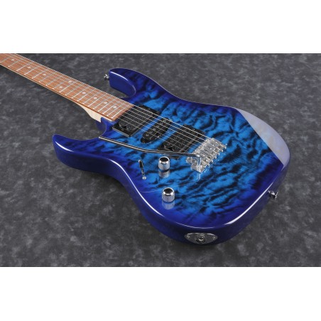Ibanez GRX70QAL Transparent Blue Burst Left Handed