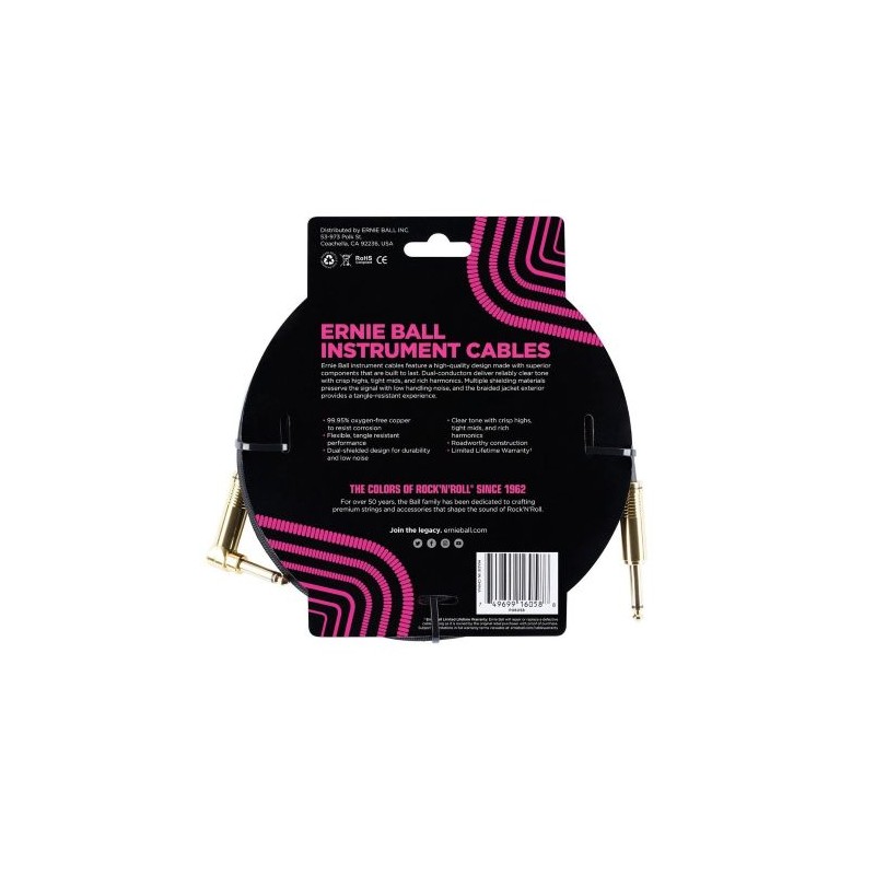 Ernie Ball 6058 Braided Black