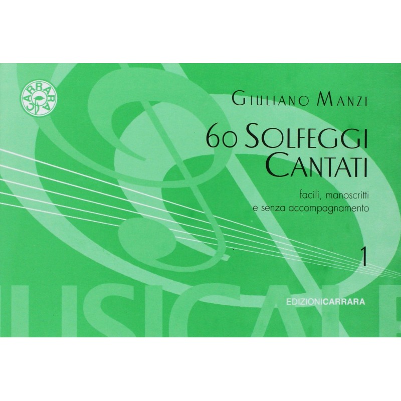 60 Solfeggi Cantati Volume 1 Manzi