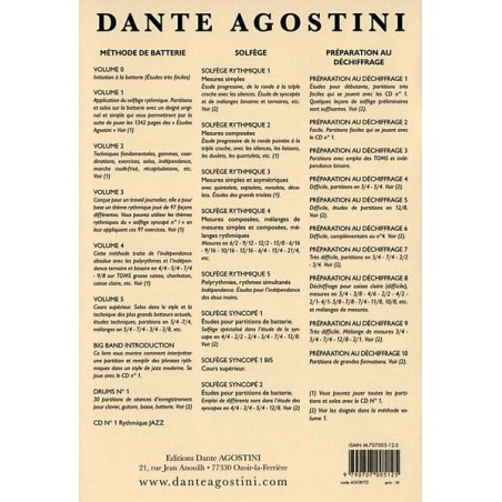 Solfège Rythmique Volume 2 Dante Agostini