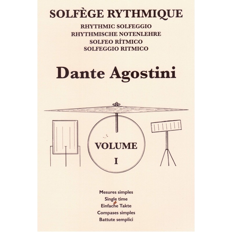 Solfège Rythmique Volume 1 Dante Agostini