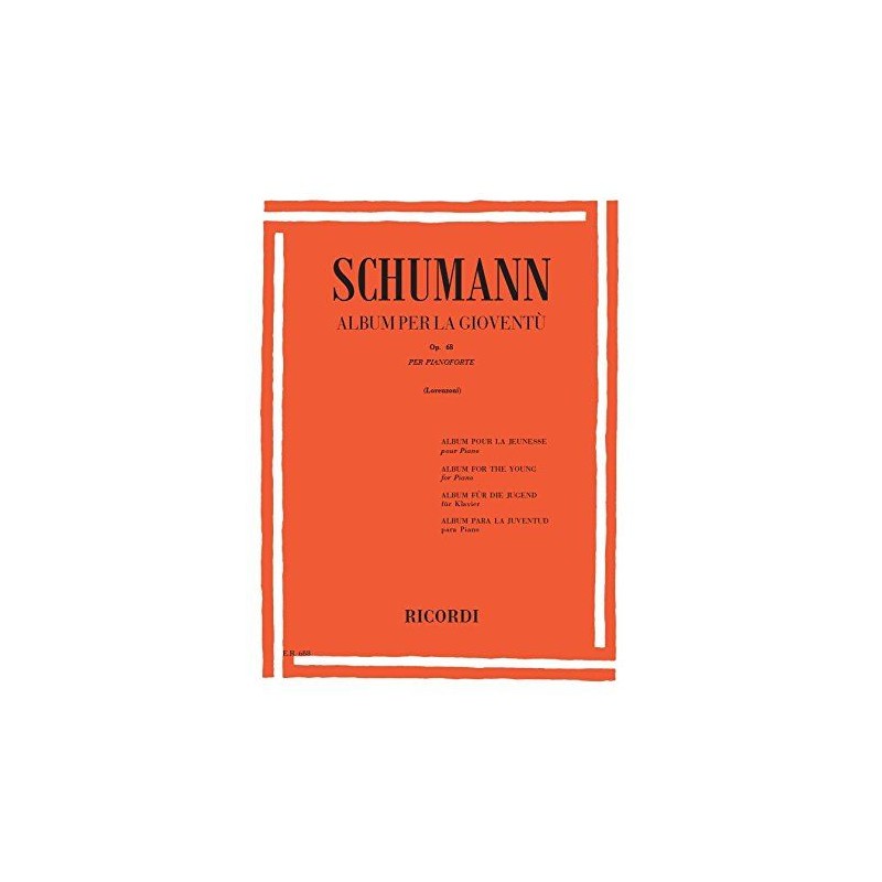 Album per la Gioventù Op.68 Schumann Ricordi
