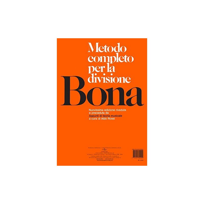 Metodo Completo per la Divisione Bona Ed.Ricordi