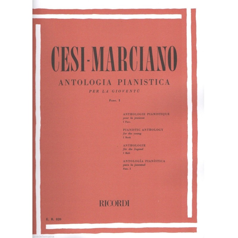 Antologia Pianistica Fascicolo 1 Cesi Marciano