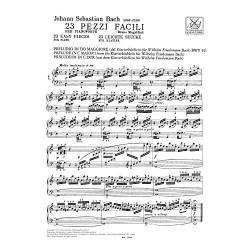 23 Pezzi Facili per Pianoforte Bach