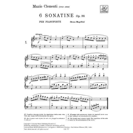 6 Sonatine Op. 36 Clementi
