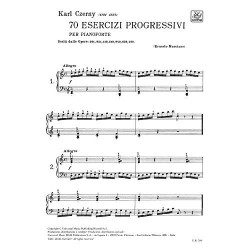 Czerny 70 Esercizi Progressivi per Pianoforte