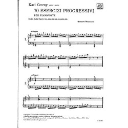 Czerny 70 Esercizi Progressivi per Pianoforte