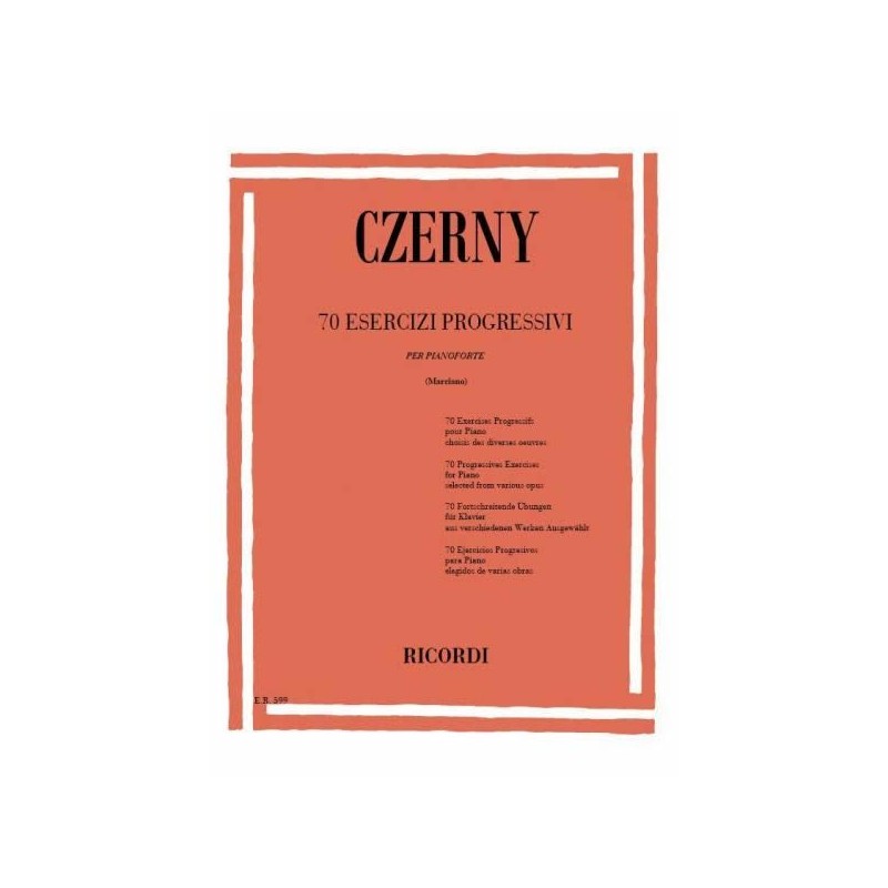 Czerny 70 Esercizi Progressivi per Pianoforte