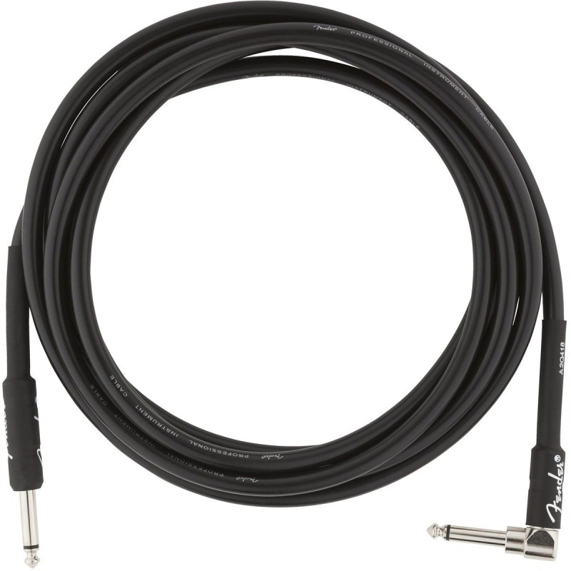 Fender Professional Cable Straight/Angle 3m Black