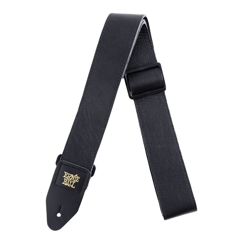 Ernie Ball 4134 2" Tri-Glide Italian Leather Strap Black