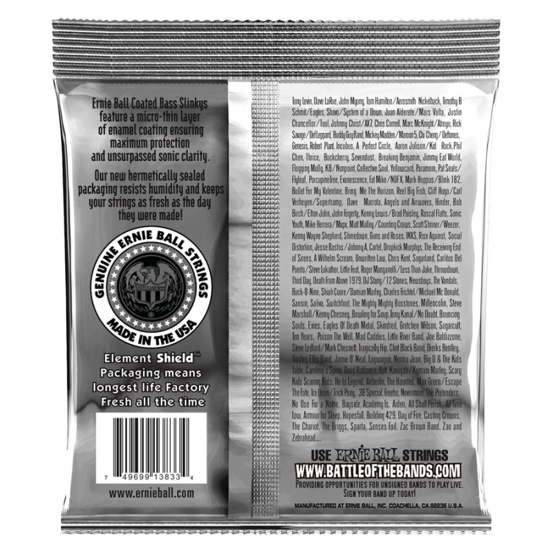 Ernie Ball 3833 45-105 Hybrid Slinky Coated