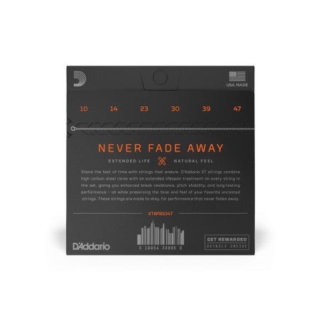 D'Addario XTAPB1047 Extra Light 10-47