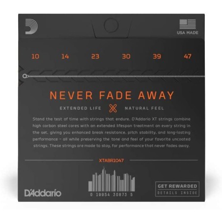D'Addario XTABR1047 Extra Light 10-47
