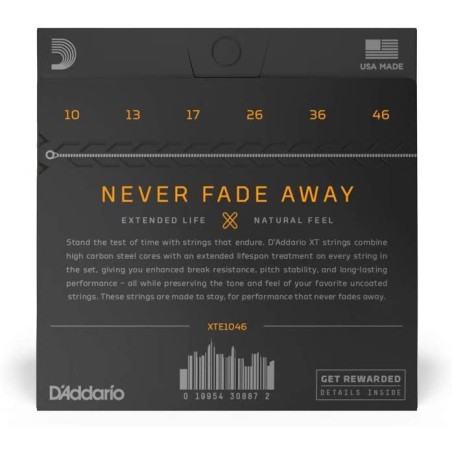D'Addario XTE1046 Regular Light 10-46