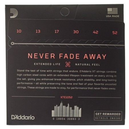 D'Addario XTE1052 Light Top Heavy Bottom 10-52
