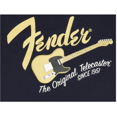 Fender Telecaster Men's Tee Navy/Blonde L