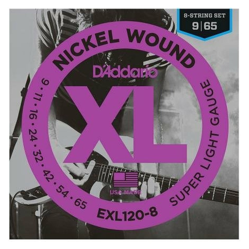 D'Addario EXL120-8 Super Light 9-65