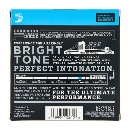 D'Addario EXL120-3D Super Light 9-42