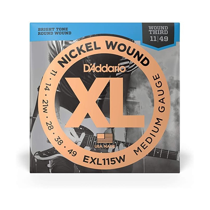 D'Addario EXL115W 11-49 Third Wound