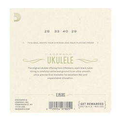 D'Addario EJ53S Pro Arté Ukulele Soprano