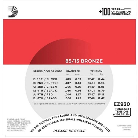 D'Addario EZ930 Medium 13-53